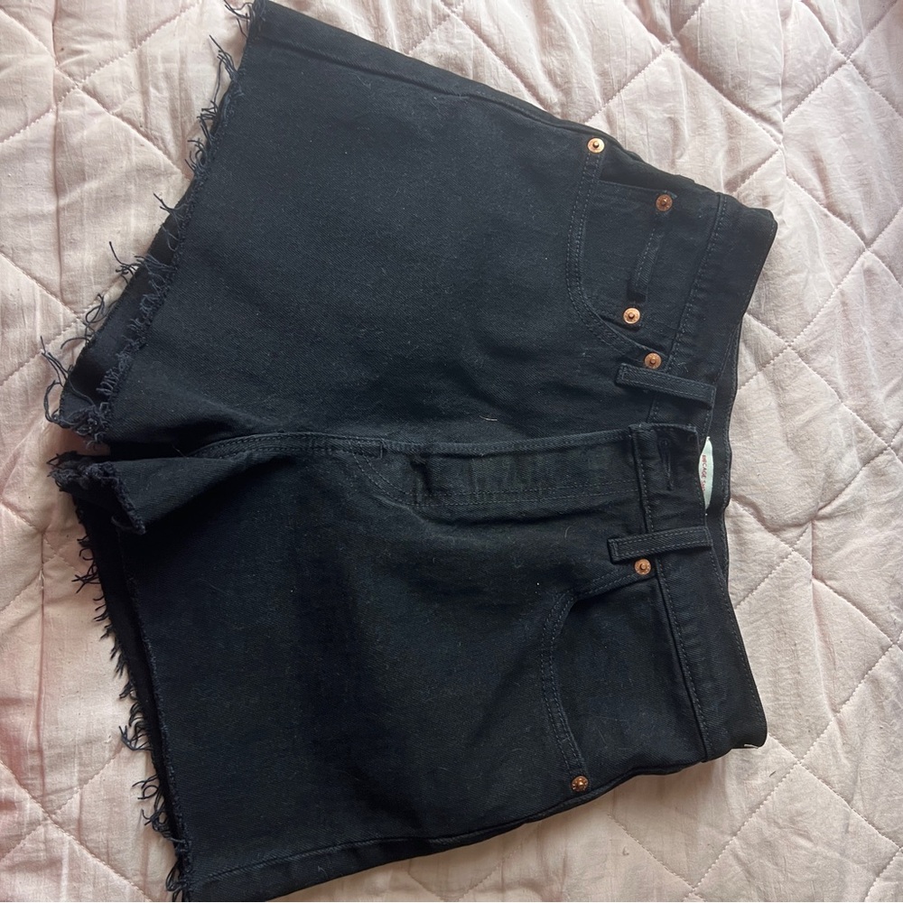 Levi's Black Jean Shorts for Women